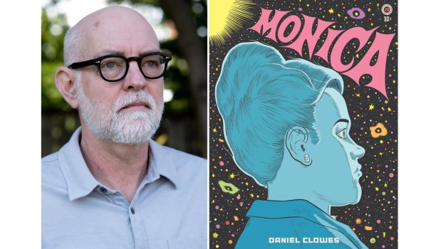 Cartoonist Daniel Clowes' new graphic novel "Monica" is a multi-genre story inspired by both his childhood in the '60s and his mother. (Photo by Brian Molyneaux, image courtesy of Fantagraphics)