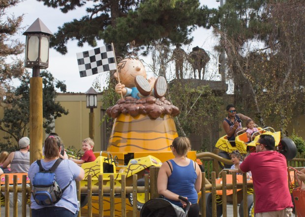 The Peanuts-themed Camp Snoopy area of Knott's Berry Farm in Buena Park is for families with younger children. (Photo by Mark Eades, Orange County Register/SCNG)