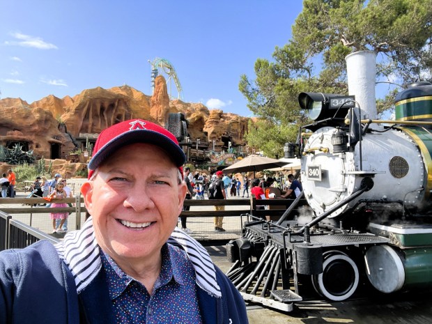 David Dickstein revisits Knott's Berry Farm, where he worked for three years as a young adult. (Photo by David Dickstein)