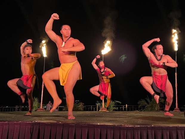 Hawaiian history comes alive at the Royal Hawaiian luau. (Photo by David Dickstein)