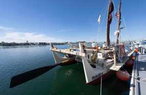 Polynesian canoe Hōkūleʻa is stopping in Dana Point on its journey around the Pacific Rim to share the ways of navigators thousands of years ago.