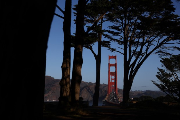A view of the Golden Gate Bridge on November 07, 2023 in San Francisco, California. (Photo by Justin Sullivan/Getty Images)