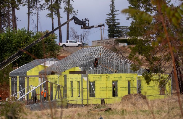 Five years after the Camp Fire, construction of steel frame homes are among the precautions the town is taking to prevent future devastation. Unlike wood, steel does not ignite, so can better withstand fire. (Karl Mondon/Bay Area News Group)